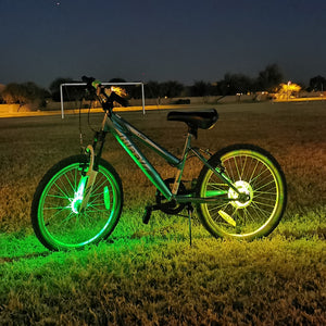 Bike Wheel Lights Green Yellow