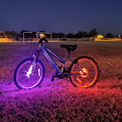 Bike Wheel Lights Purple