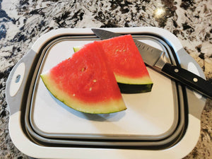 Cutting watermelon 
